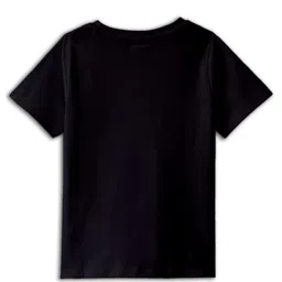 BLUSHES 100% Cotton Knit Halloween Theme Half Sleeves Cute Ghost Printed Tee - Black image 4