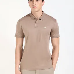Calvin Klein Men Solid Polo Collar Cotton T-shirt-picture-36