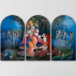 Livin'luxe Multicoloured MDF Religious Wall Paintings image 4