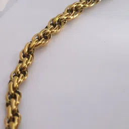 VIARI ACCESSORIES Unisex Stainless Steel Gold-Plated Link Bracelet-picture-48