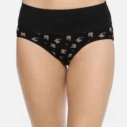 Red Rose Women Pack of 3 Assorted Hipster Briefs Monal Print-3XL image 2