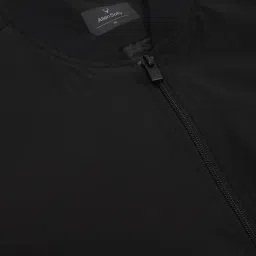 Allen Solly Black Cotton Regular Fit Bomber Jacket image 4