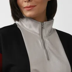 Forever 21 Multicolor Color-Block Crop Sweatshirt image 5