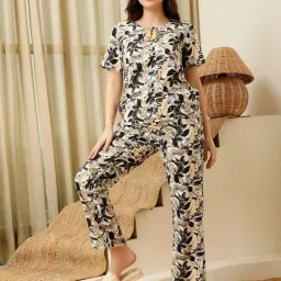 Slumber Jill Multicolor Printed Top With Pyjama image 1