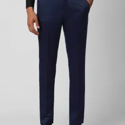 V Dot Shine Navy Skinny Fit Trousers image 1