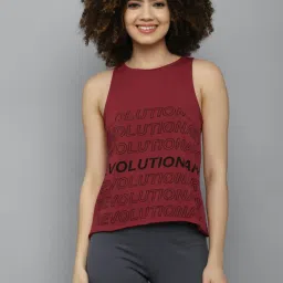 Allen Solly Maroon Printed Top image 1