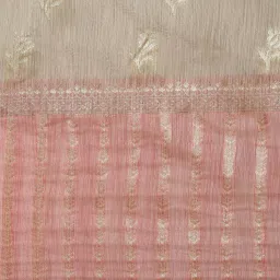 Mimosa Gold Textured Saree With Blouse image 3