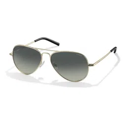 Polaroid Grey UV Protection Aviator Unisex Sunglasses image 1