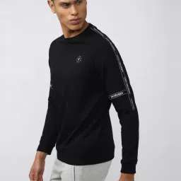 Van Heusen Flex Black Regular Fit Printed Sweatshirt image 3
