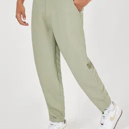 Styli Olive Tapered Fit Trousers image 1