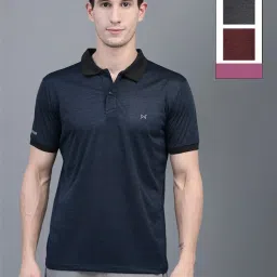 Force NXT Multicolored Regular Fit Sports Polo - Pack Of 3 image 1