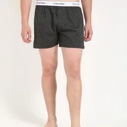 calvin klein jeans Calvin Klein Underwear Green Mid Rise Logo Slim Fit Boxer image 1