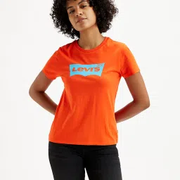 Levi's Orange Logo Print T-Shirt image 1