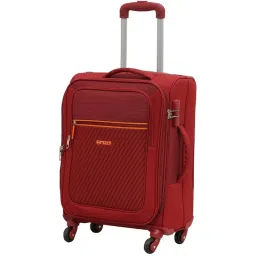 Citizen Striped Explorer Red Striped Soft Cabin Trolley Bag - 56 Cms image 1