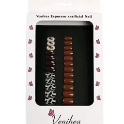 Venihea Espresso Artificial Nails - Set of 24 image 1