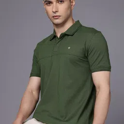 Louis Philippe Ath.Work Polo Collar Slim Fit T-shirt image 1