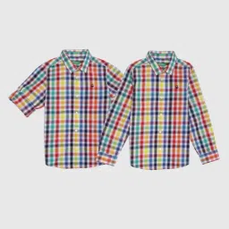 United Colors of Benetton Kids Multicolour Cotton Checked Shirt-picture-28