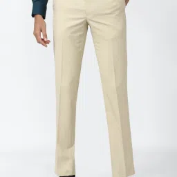 Van Heusen Beige Slim Fit Trousers image 1