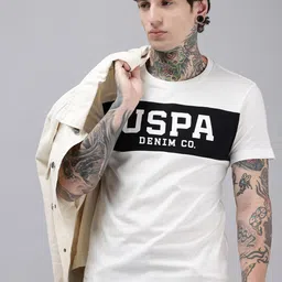 U.S. Polo Assn. Denim Co. Pure Cotton Brand Logo Printed Slim Fit T-shirt-picture-40