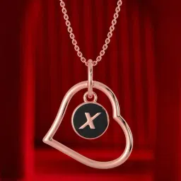 Malabar Gold and Diamonds 14k Gold Alphabet X Pendant for Women-picture-31