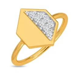 Kisna Diamond & Gold Jewellery Khizar 14k (585) Diamond & Gold Ring For Women image 1