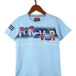 Monte Carlo Kids Sky Blue Graphic Print T-Shirt image 1