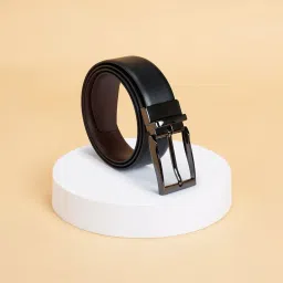 Byford by Pantaloons Black & Brown Leather Reversible Formal Belt For Men image 1