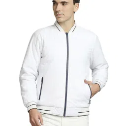 Parx Blue & White Regular Fit Jackets image 4