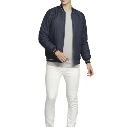 Parx Blue & White Regular Fit Jackets image 5