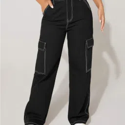 Kotty Black Regular Fit High Rise Jeans image 1