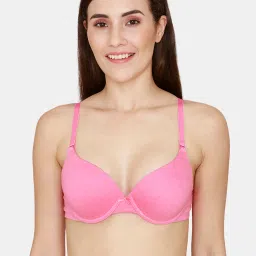 Rosaline by Zivame Pink Medium Coverage Push-up Bra image 1