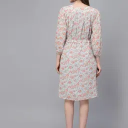 Gipsy Grey Georgette V-Neck Dress image 2