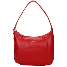 Lavie Caliso Red Solid Medium Hobo Shoulder Handbag image 1