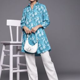 Biba Printed Shirt Collar Tunic-picture-2