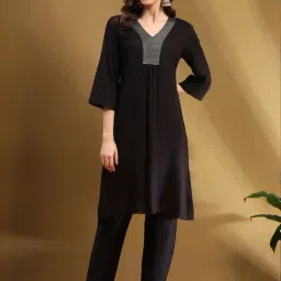Biba Black Straight Kurta-image-22