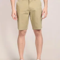U.S. Polo Assn. Beige Cotton Slim Fit Shorts image 1