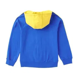 Cub McPaws Kids Blue & Yellow Cotton Printed Full Sleeves Sweatshirt image 2