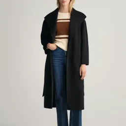 GANT Black Full Sleeves Overcoat image 3