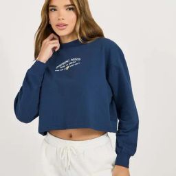 Styli Navy Blue Printed Sweatshirt-picture-49