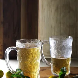 The Artment Transparent Glass Solid Beer Mug - Set of 4 image 1