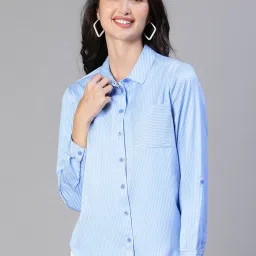 Oxolloxo Blue Striped Shirt image 1