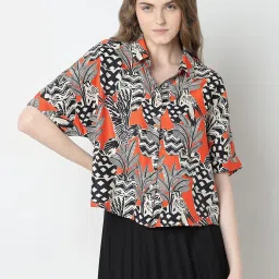 Vero Moda Red Printed Shirt image 1