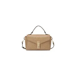 guess fashion Guess Women Beige Printed Pvc Bethel Top Handle Sling Bag-picture-15