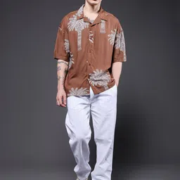 PRONK Men Standard Printed Casual Shirt image 3
