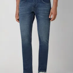 Van Heusen Navy Slim Fit Jeans image 1