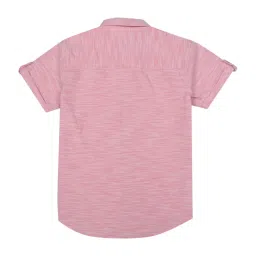 Gini & Jony Kids Pink Cotton Regular Fit Shirt image 2