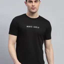 Monte Carlo Black Cotton Regular Fit T-Shirt-image-40