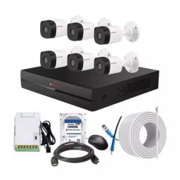 CP PLUS CCTV Combo Kit 2.4 MP Indoor & Outdoor with 8 Channel DVR, 6 Bullet Camera, 8 Channel SMPS, 70 m Copper Cable, 500GB HDD & Connectors-picture-4