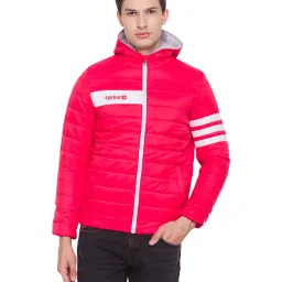 Spykar Red Hooded Jacket image 1