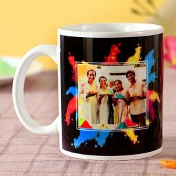 FNP Multicolor Ceramic Personalised Holi Mug (325ml)-picture-23